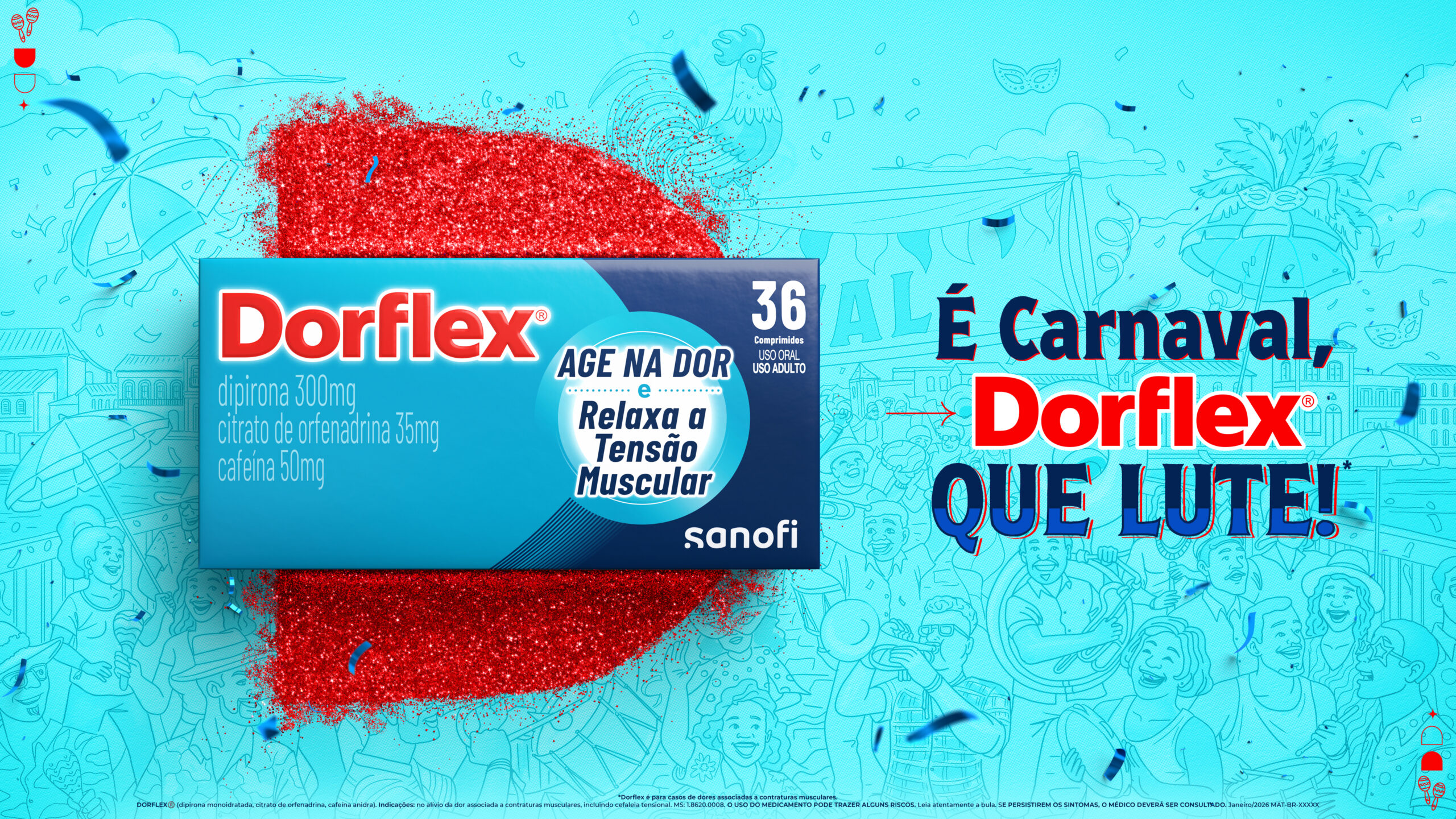 No sobe e desce das ladeiras de Olinda, Dorflex apoia o folião durante o Carnaval
