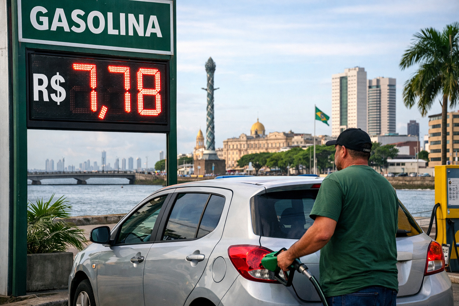 Procon autua 22 postos no Recife após gasolina chegar a R$ 7,78 sem aumento anunciado pela Petrobras.