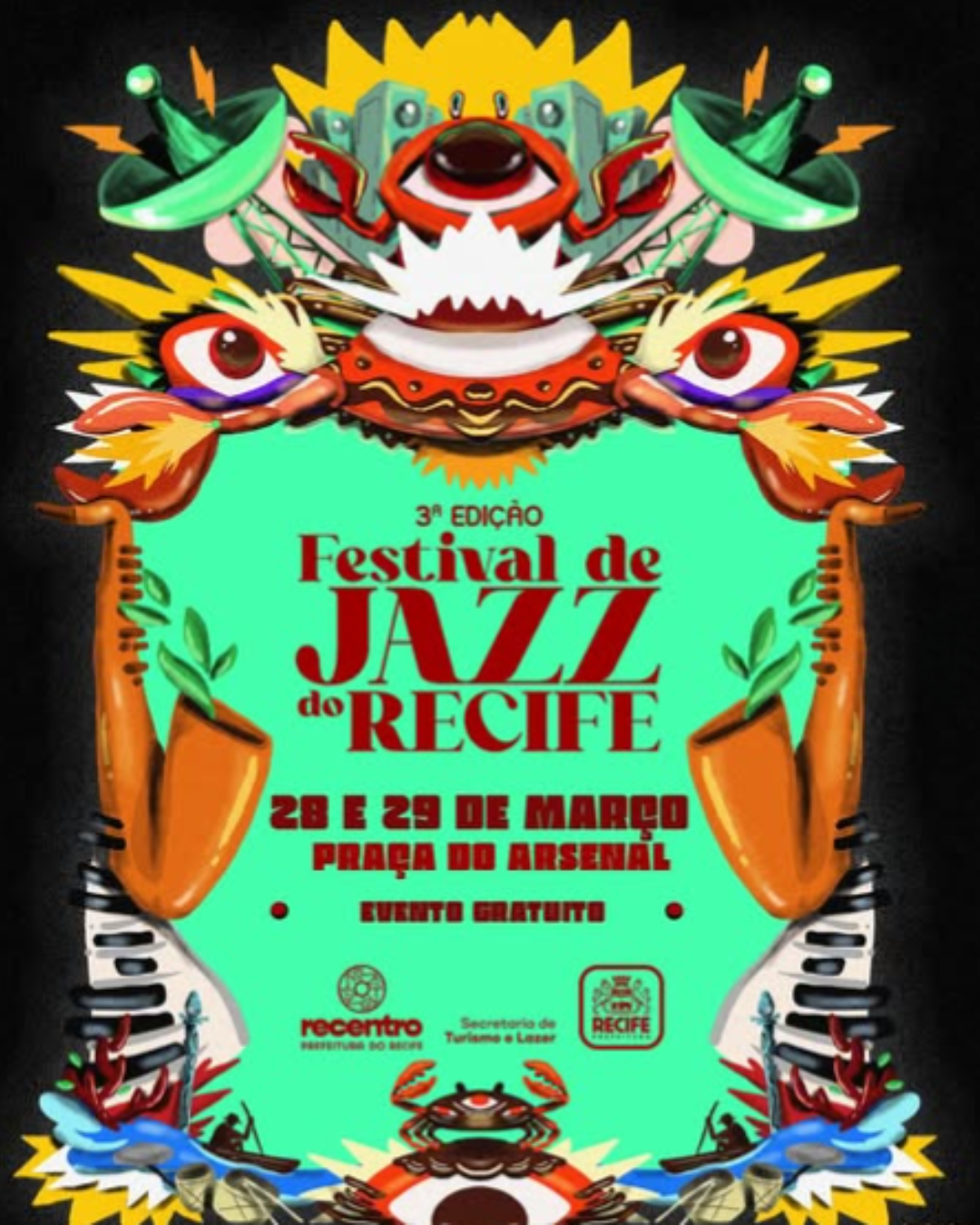 Festival de Jazz do Recife 2026 ocupa a Praça do Arsenal com programação multicultural e acesso gratuito