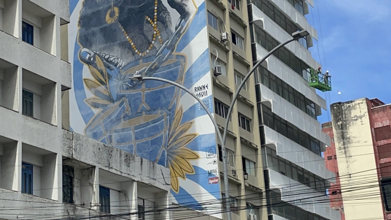 Megamurais no Recife celebram cultura popular e diversidade nas ruas da cidade