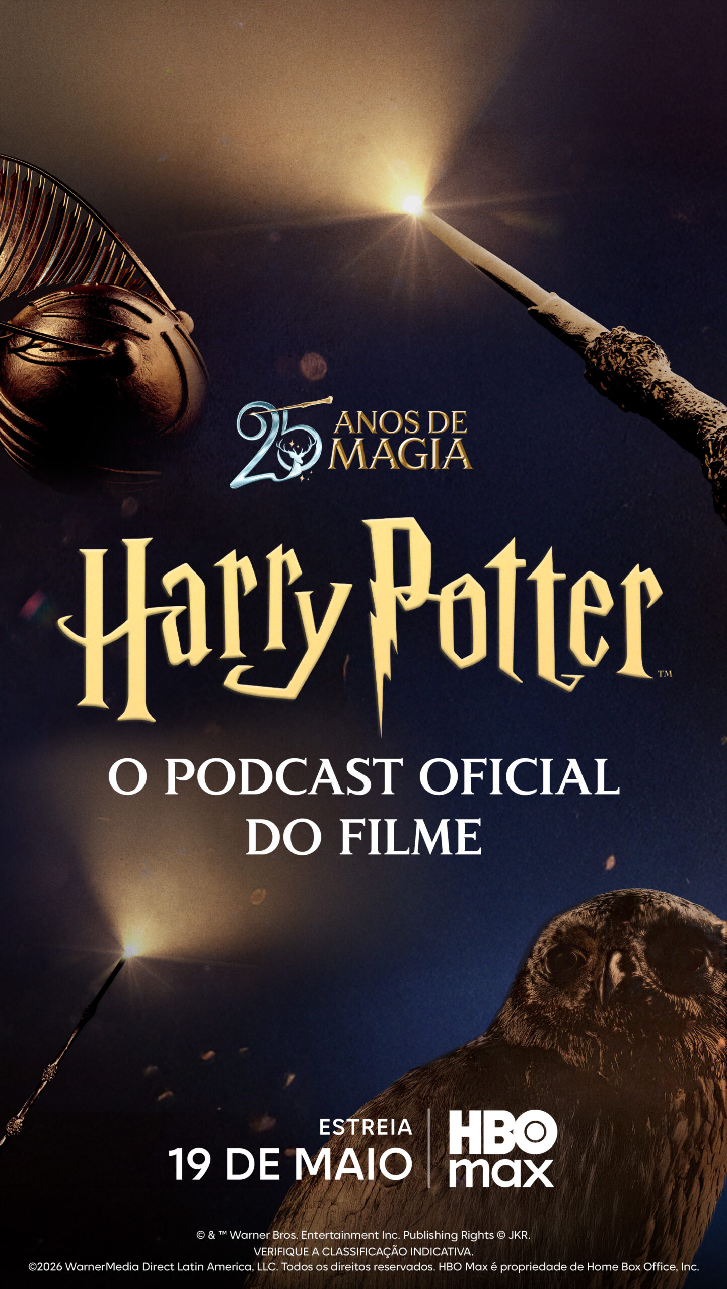 ‘Harry Potter: O podcast oficial dos filmes’ estreia em 19 de maio e celebra 25 anos da saga