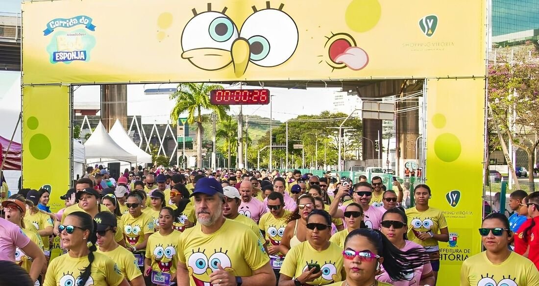 Corrida do Bob Esponja reúne famílias em Jaboatão dos Guararapes